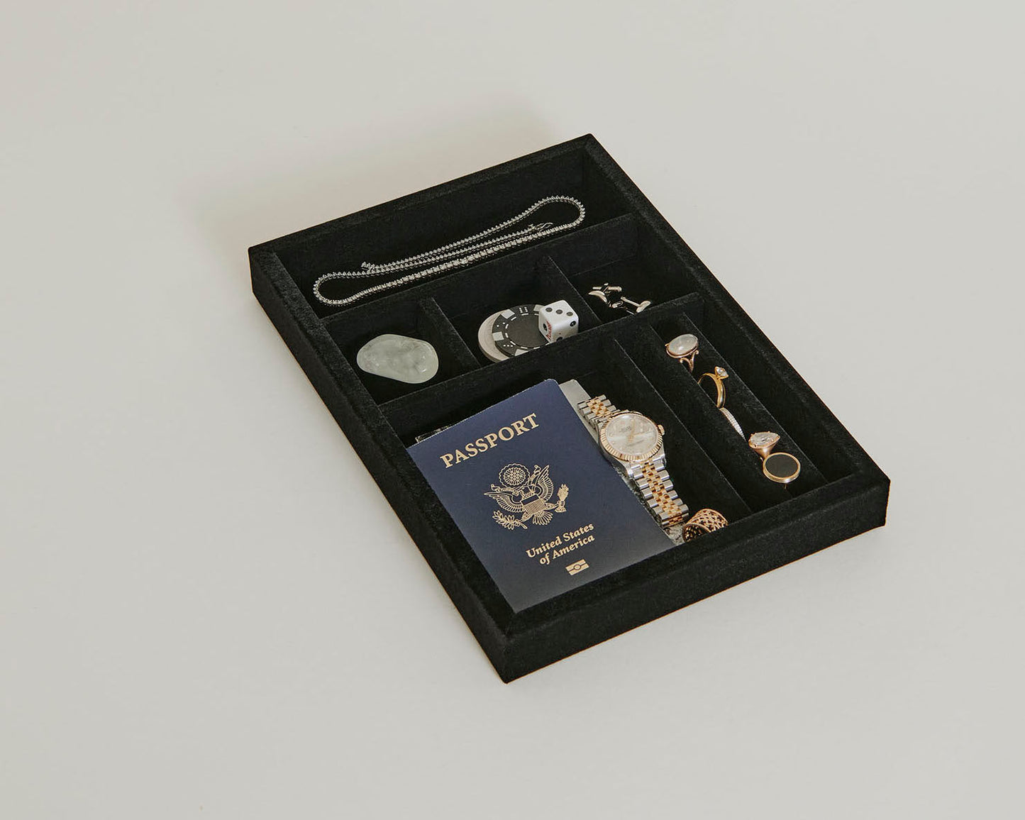 7-section fire-safe tray