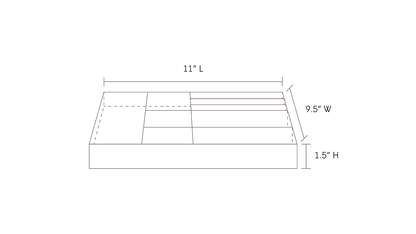 7-section tray